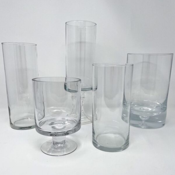 Glass Hurricane Pillar Candle Holder Collection